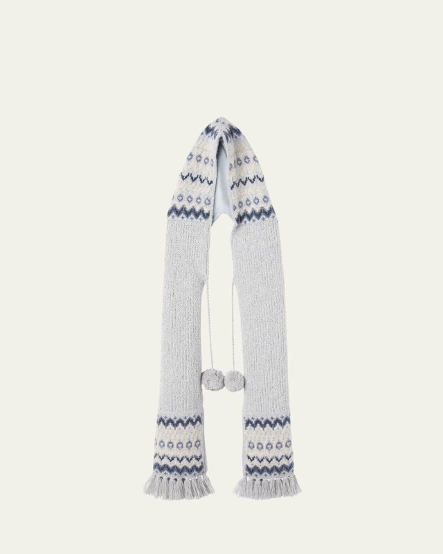 Alpe Pile Cashmere and Silk Hood Scarf